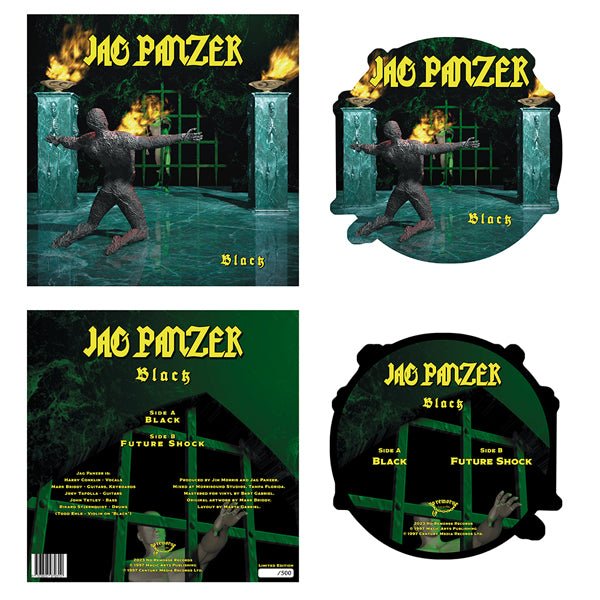 JAG PANZER BLACK (SHAPED PIC DISC) VINYL 12" PICTURE DISC - punk to funk heaven