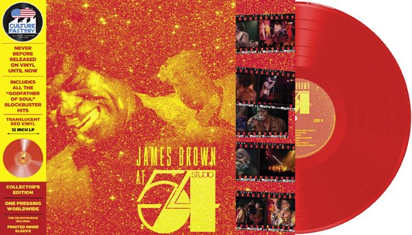 JAMES BROWN AT CLUB 54 (RED VINYL) VINYL LP - punk to funk heaven