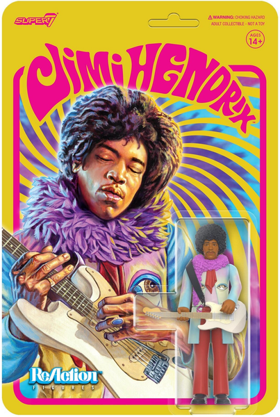 Jimi Hendrix Are You Experienced Reaction Figures super 7 - punk to funk heaven