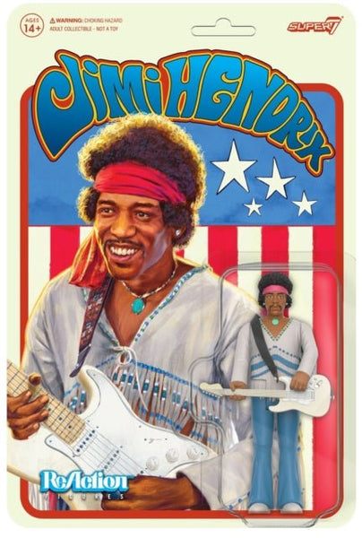 Jimi Hendrix Reaction Figures - Jimi Hendrix (Woodstock) super 7 - punk to funk heaven