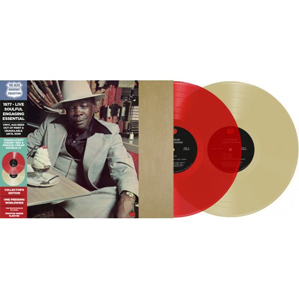 JOHN LEE HOOKER THE CREAM (TOMATO RECORDS) (CHERRY RED & WHITE CREAM VINYL) VINYL DOUBLE ALBUM - punk to funk heaven