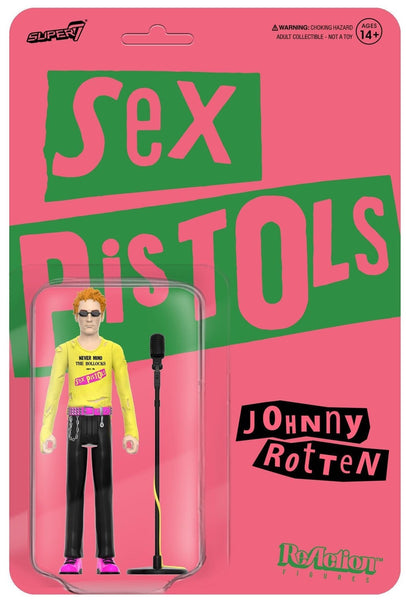 Johnny Rotten (Never Mind The Bollocks) Sex Pistols super 7 reaction figure - punk to funk heaven