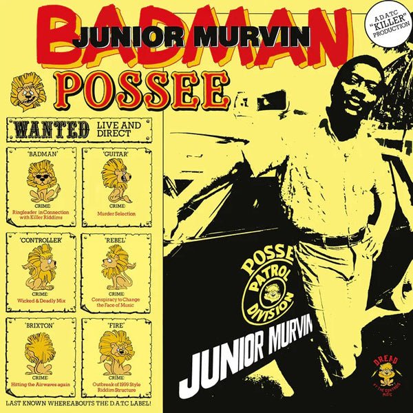JUNIOR MURVIN BAD MAN POSSEE (1LP COLOURED) VINYL LP - punk to funk heaven