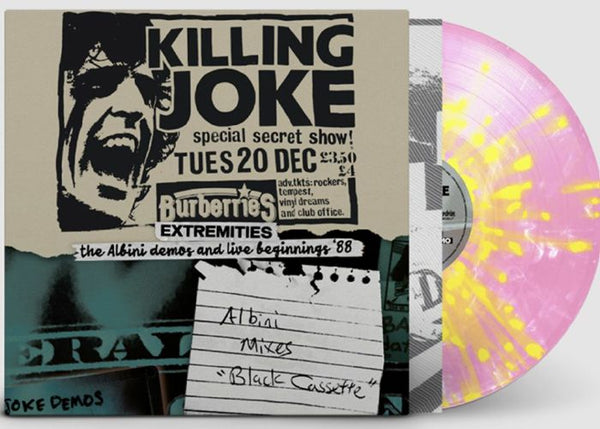 KILLING JOKE Extremities: The Albini Demos & Live Beginnings 88 Overdrive Italy Format: yellow splattered pink vinyl LP - punk to funk heaven