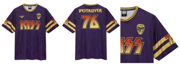 Kiss Destroyer Rock FC Football Shirt AMPLIFIED CLOTHING OFFICIAL - punk to funk heaven