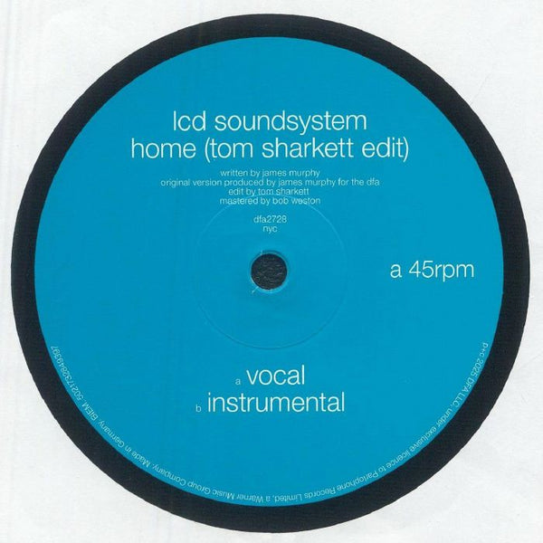 LCD SOUNDSYSTEM Home (Tom Sharkett edits) (heavyweight vinyl 12") Parlophone - punk to funk heaven