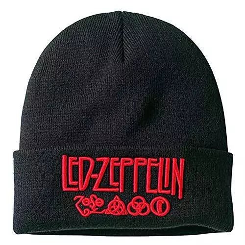 Led Zeppelin Logo Beanie hat AMPLIFIED CLOTHING - punk to funk heaven