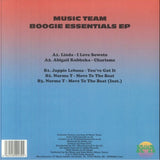 LINDA / ABIGAIL KUBHEKA / JAPPIE LEBONA / NORMA T Music Team Boogie Essentials EP (12") Kalita - punk to funk heaven