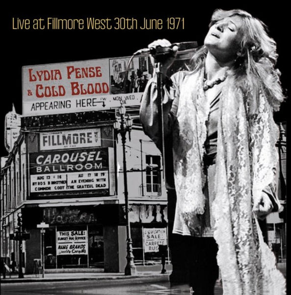 Live at the Fillmore West, June 30. 1971 Artist Lydia Pense and Cold Blood Format:Vinyl / 12" Album Coloured Vinyl (Limited Edition) Label:Renaissance - punk to funk heaven