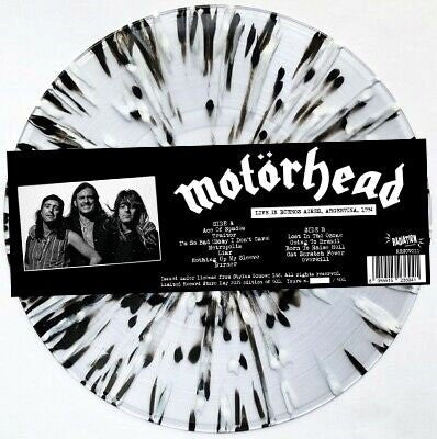 Live In Buenos Aires. Argentina. 1994 Artist MOTORHEAD Format:LP LTD SPLATTER Label:RADIATION REISSUES - punk to funk heaven