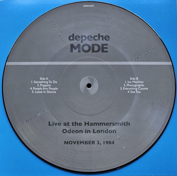 Live In London. November 1984 (Picture Disc) Artist DEPECHE MODE Format:LP Label:DOL - punk to funk heaven
