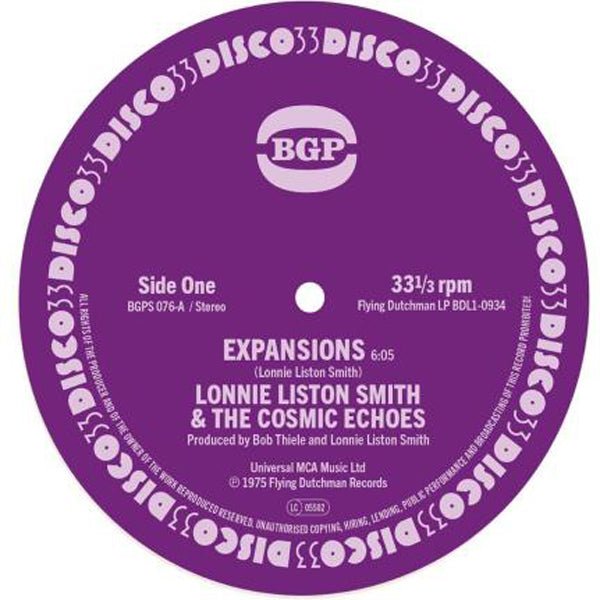 LONNIE LISTON SMITH &amp; THE COSMIC ECHOES EXPANSIONS / COSMIC FUNK VINYL 7" - punk to funk heaven