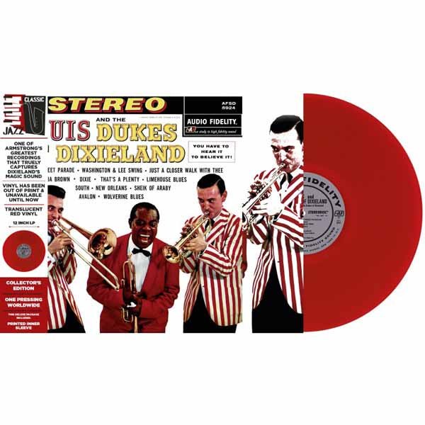 LOUIS ARMSTRONG LOUIS AND THE DUKES OF DIXIELAND (RED VINYL) Vinyl LP - punk to funk heaven