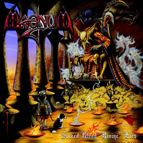 MAGNUM SACRED BLOOD DIVINE LIES (2LP RED VINYL) VINYL DOUBLE ALBUM - punk to funk heaven