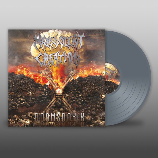 MALEVOLENT CREATION DOOMSDAY X (GREY VINYL) VINYL LP - punk to funk heaven