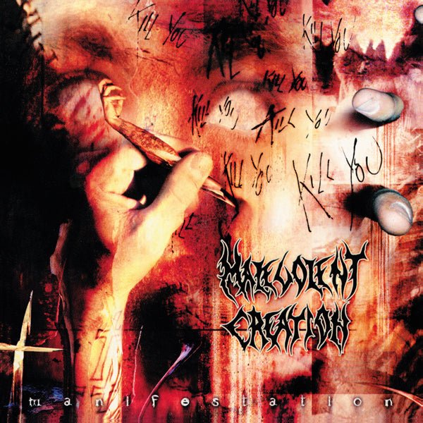MALEVOLENT CREATION MANIFESTATION (RED VINYL) VINYL DOUBLE ALBUM - punk to funk heaven