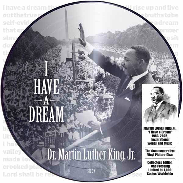 MARTIN LUTHER KING I HAD A DREAM (PICTURE DISC) Vinyl 12" Picture Disc - punk to funk heaven