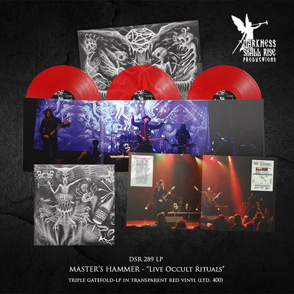 MASTER'S HAMMER LIVE OCCULT RITUALS (TRANSPARENT RED VINYL 3LP) Vinyl - 3 LP Box Set - punk to funk heaven