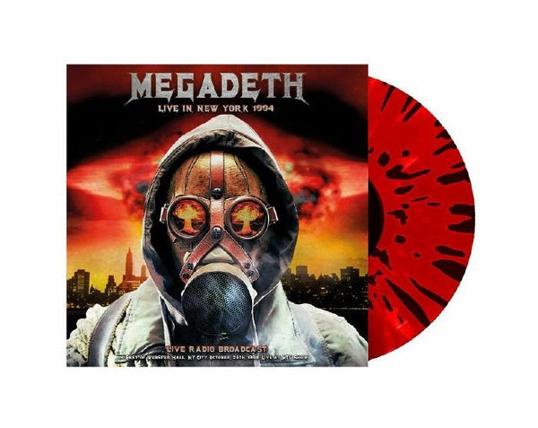 MEGADETH Live In New York 1994 Splattervin Format: red & black splattered vinyl LP - punk to funk heaven
