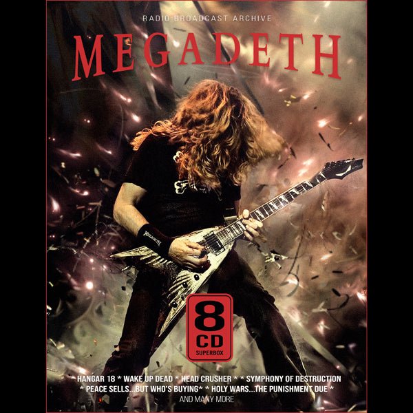 MEGADETH MEGADETH (8CD RADIO BROADCAST) Compact Disc Box Set - punk to funk heaven