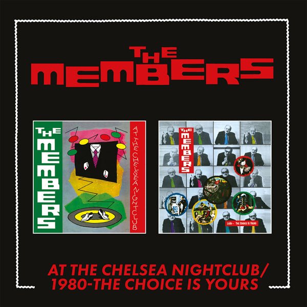 MEMBERS, THE AT THE CHELSEA NIGHTCLUB / 1980 - THE CHOICE IS YOURS (EXPANDED 2CD) Compact Disc Double - punk to funk heaven