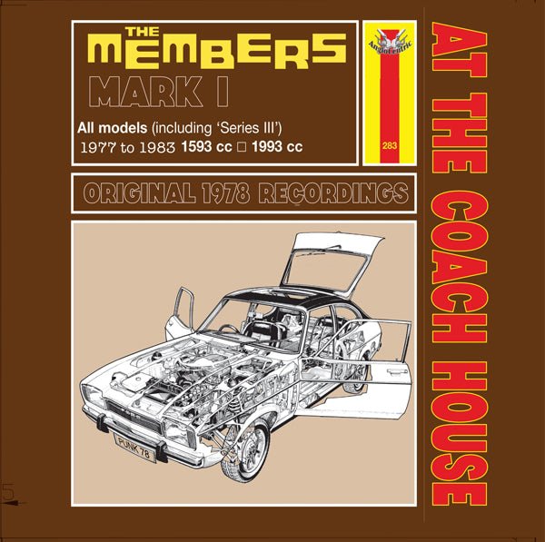 MEMBERS, THE AT THE COACH HOUSE - THE LOST STUDIO TAPES Compact Disc Digi - punk to funk heaven
