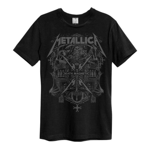 Metallica - Death Magnetic Amplified Vintage Charcoal X Large T Shirt - punk to funk heaven