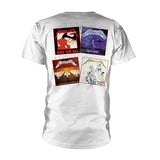 METALLICA FACES FIRST FOUR ALBUMS T - SHIRT, FRONT & BACK PRINT - punk to funk heaven