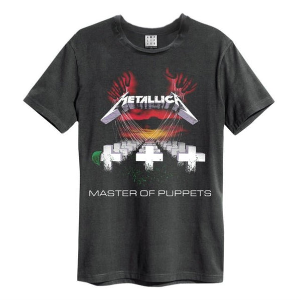 Metallica - Masters Of Puppets Amplified Vintage Charcoal T-Shirt - punk to funk heaven