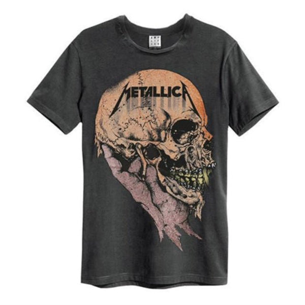 Metallica Sad But True Amplified Vintage Charcoal T Shirt - punk to funk heaven