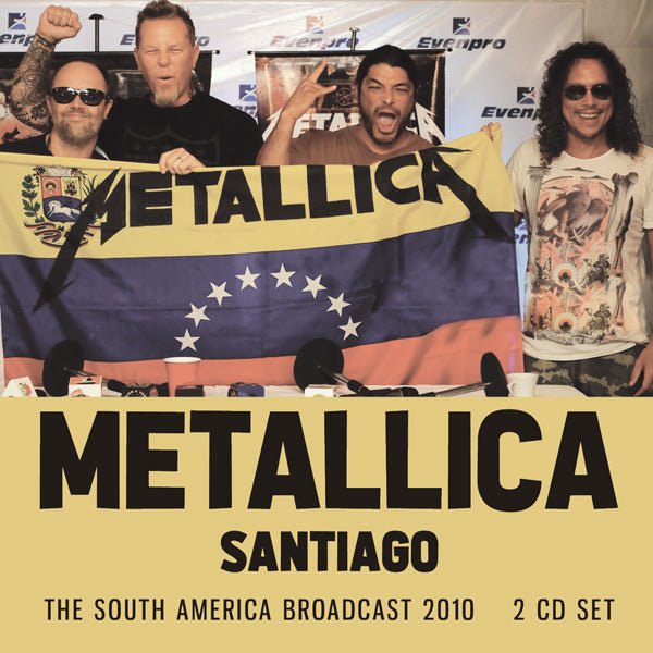 METALLICA SANTIAGO (2CD) COMPACT DISC DOUBLE - punk to funk heaven
