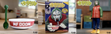 Mf Doom Reaction Figure Cereal Bowl Set super 7 action figure box set - punk to funk heaven