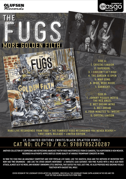 More Golden Filth (Limited Edition) (White/Black Splatter Vinyl) Artist FUGS Format:LP - punk to funk heaven