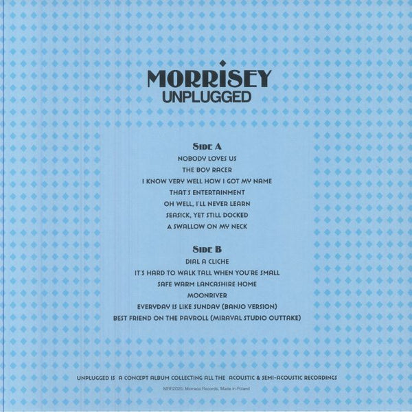 MORRISSEY Morrissey Unplugged (brown marbled vinyl LP) Morrace Italy - punk to funk heaven