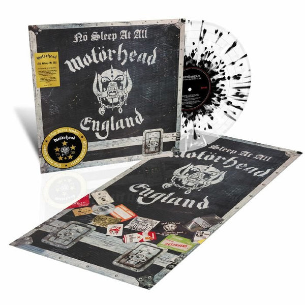 MOTORHEAD No Sleep At All (50th Anniversary Edition) BMG Format: limited white & black splattered clear vinyl LP + poster - punk to funk heaven