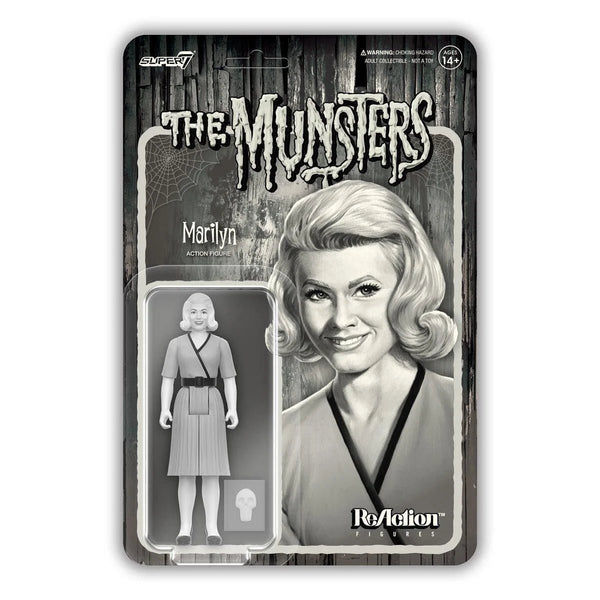 Munsters Reaction Figures Wave 3 - Marilyn Munster (Grayscale) super 7 - punk to funk heaven