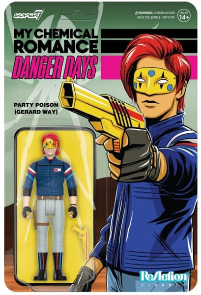 My Chemical Romance Reaction Figures Wave 01 (Danger Days) - Party Poison (Unmasked) super 7 - punk to funk heaven