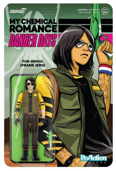 My Chemical Romance Reaction Figures Wave 01 (Danger Days) - Party Poison (Unmasked) super 7 - punk to funk heaven