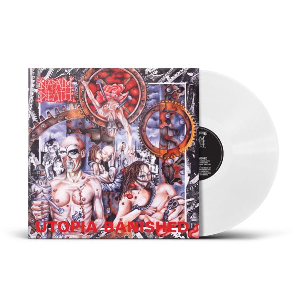 NAPALM DEATH UTOPIA BANISHED (PHD EXCLUSIVE WHITE VINYL) Vinyl LP - punk to funk heaven