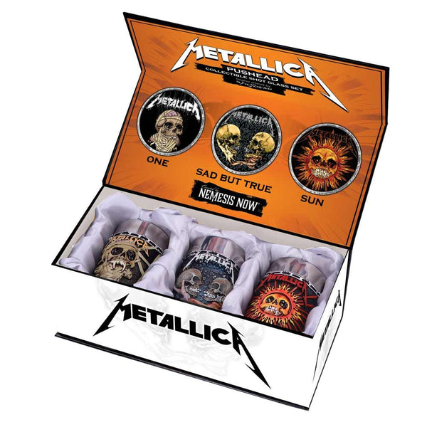 nemesis now Metallica Shot Glass Set 8.5cm - punk to funk heaven