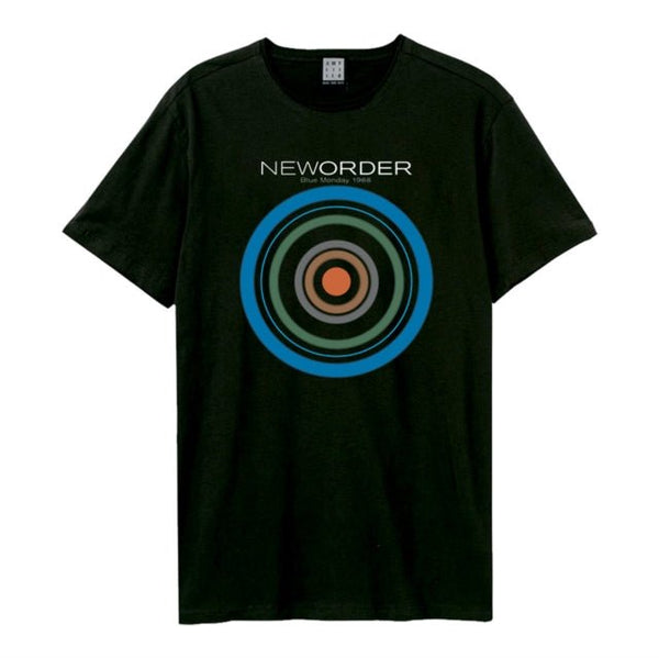 New Order - Blue Monday Amplified Large Vintage Black T Shirt - punk to funk heaven