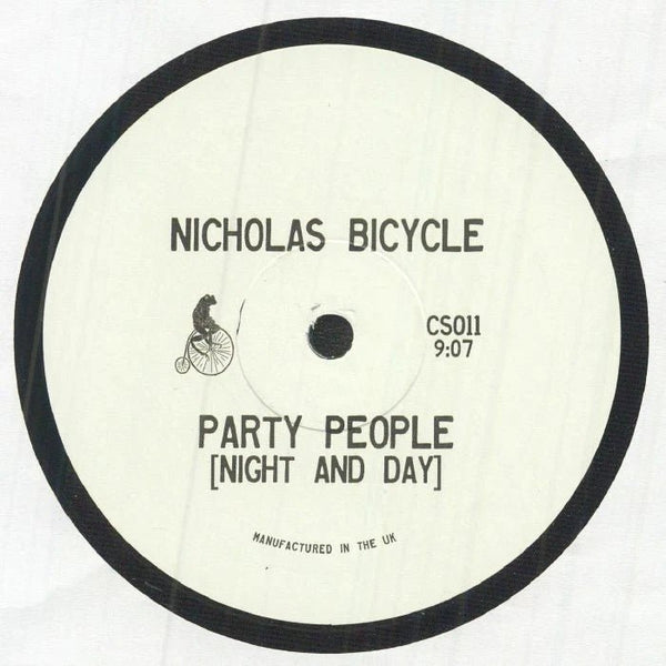 Nicholas Bicycle ‎– Party People Label: Chosen Spokes ‎– CS011 Format: Vinyl, 12", 33 ⅓ RPM, Maxi - Single - punk to funk heaven