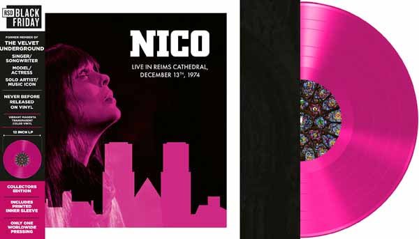 NICO LIVE IN REIMS CATHEDRAL - DECEMBER 13TH, 1974 (TRANSPARENT MAGENTA VINYL 2LP) (BLACK FRIDAY) Vinyl Double Album - punk to funk heaven