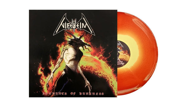 NIFELHEIM SERVANTS OF DARKNESS (ORANGE RED SWIRL VINYL) VINYL LP - punk to funk heaven