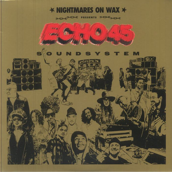 NIGHTMARES ON WAX / VARIOUS Echo45 Sound System (gold vinyl 2xLP + insert) Warp - punk to funk heaven