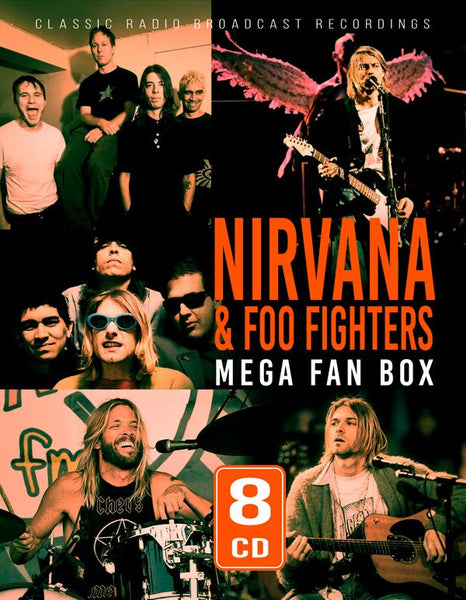 NIRVANA & FOO FIGHTERS MEGA FAN BOX (8CD) COMPACT DISC BOX SET - punk to funk heaven