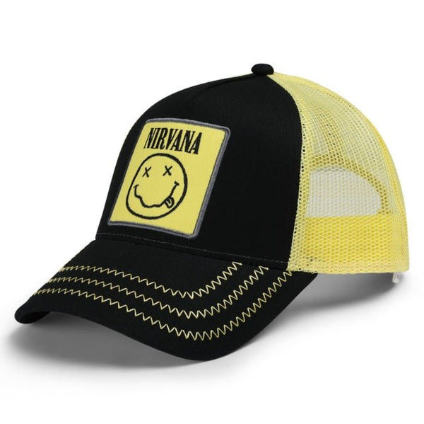 Nirvana Trucker Cap Black - punk to funk heaven