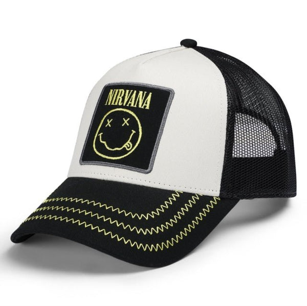 Nirvana Trucker Cap White - punk to funk heaven