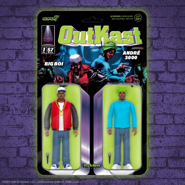 Outkast Reaction Figures Wave 01 Outkast (Atliens) double pack super 7 - punk to funk heaven