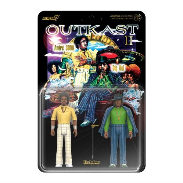 Outkast Reaction Figures Wave 02 - Outkast (Aquemini) SUPER 7 - punk to funk heaven